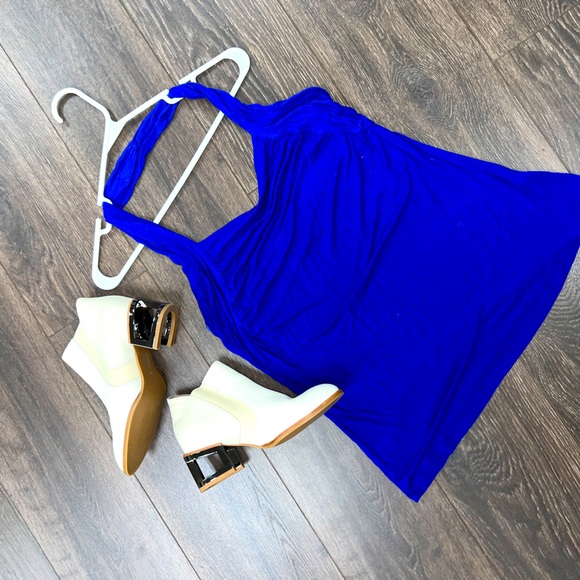Women’s Blue Top, tank top, halter top, royal blue, size XL - Picture 1 of 6